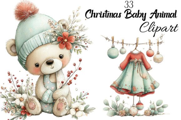 Download Christmas Baby Animal Clipart - Animal clipart Collection