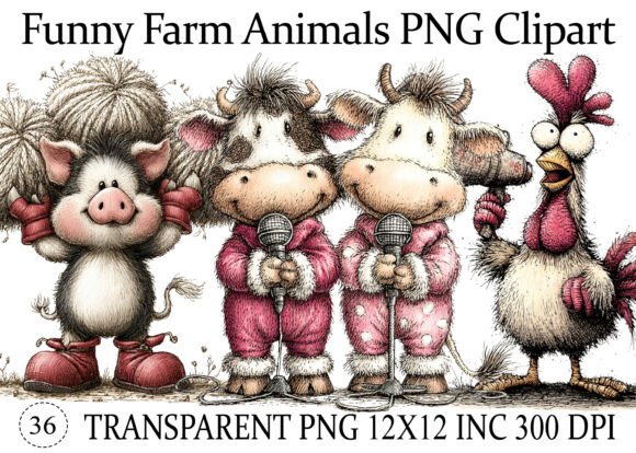 Download Funny Farm Animals PNG Clipart - Premium Resources