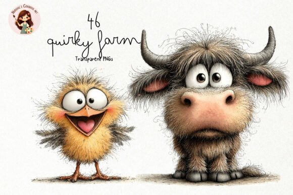 Download Whimsical Quirky Farm Animals PNG - Farm animals png Collection