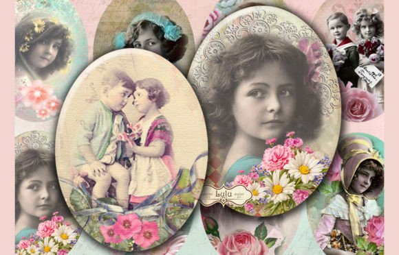 Download Precious Childhood 16 Oval Images - Child Collection