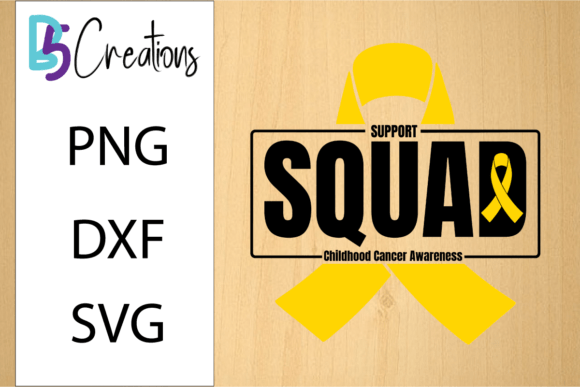 Download Childhood Cancer Support Squad SVG - Child Collection