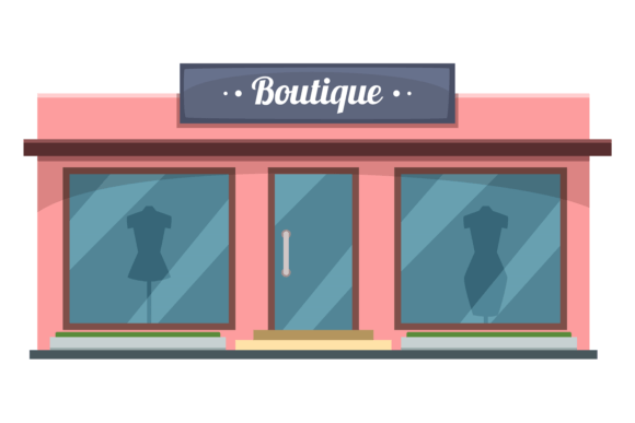 Download Boutique Building. Fashion Store Facade. - Boutique Collection