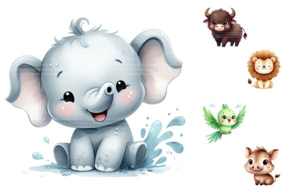 Download Cute Baby Animal Clipart Bundle - Animal clipart Collection
