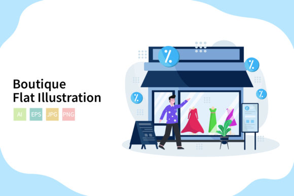 Download Boutique Vector Illustration Flat Design - Boutique Collection