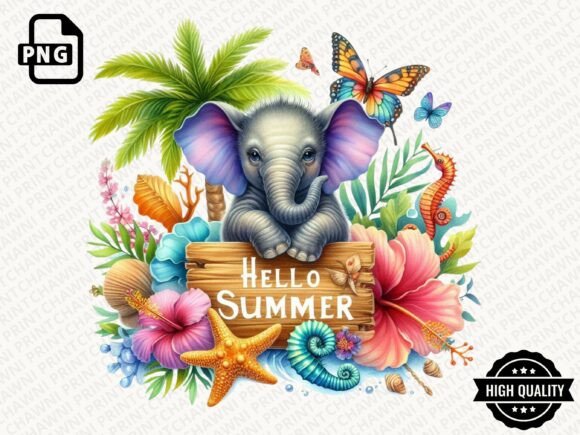 Download Hello Summer Animal Clipart PNG - Animal clipart Collection