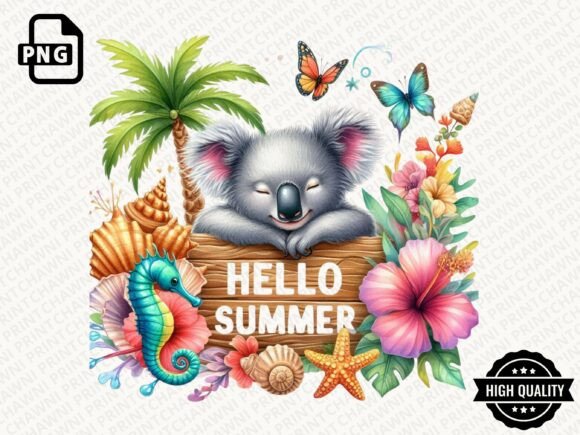 Download Hello Summer Animal Clipart PNG - Animal clipart Collection