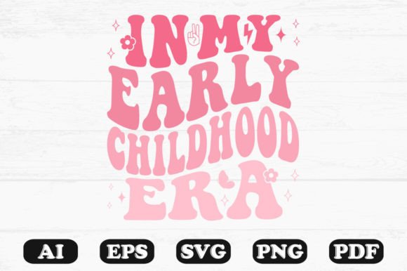 Download In My Early Childhood Era Retro Wavy Svg - Child Collection