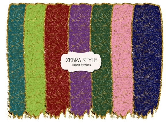 Download Zebra Glitter Brush Strokes Clipart - Zebra Collection