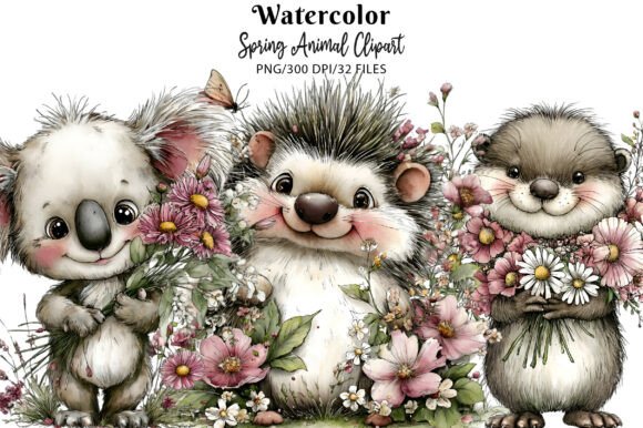Download Spring Animal Clipart Set - Animal clipart Collection