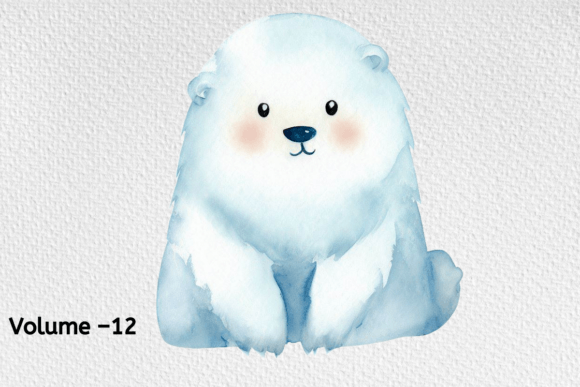 Download Watercolor Arctic Animal Clipart Vol–12 - Animal clipart Collection