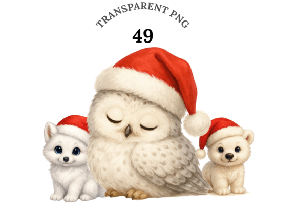 Download 49 Winter Baby Animal Clipart Set - Animal clipart Collection