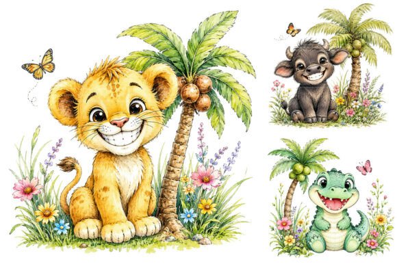 Download Cute Safari Animal Clipart Bundle - Animal clipart Collection